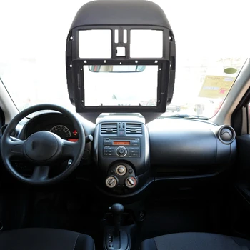 

For Nissan sunny 2011-2013 Car Stereo Radio DVD Fascias Dash Panel Plate Trim Cover 9 inch GPS navigation 2 DIN mounting Cover