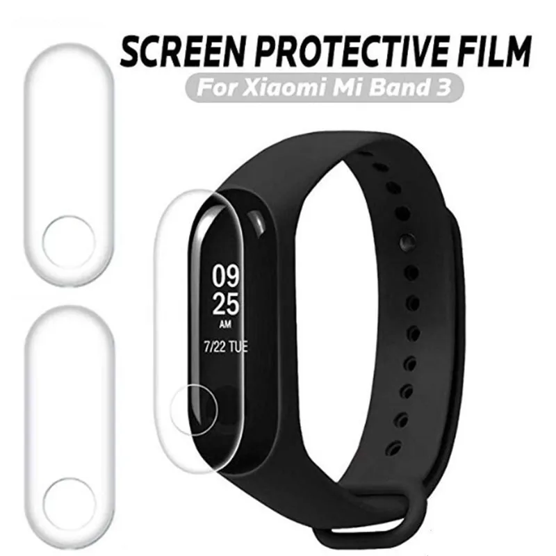 3 шт. Защитная пленка для экрана Xiaomi Mi Band умный Браслет не закаленное стекло |