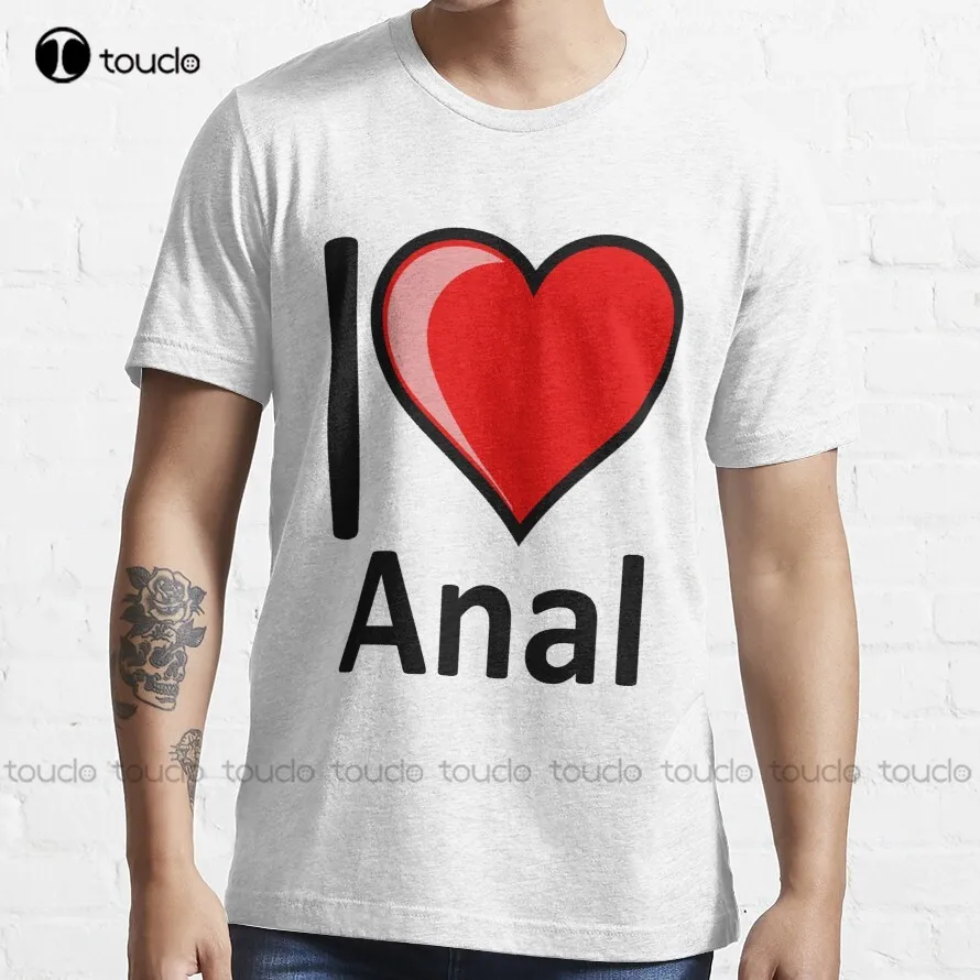 Kaba-ben aşk Anal mal gizli Santa sevgililer hediye temel T-Shirt siyah T  shirt kadınlar için moda komik yeni klasik - AliExpress