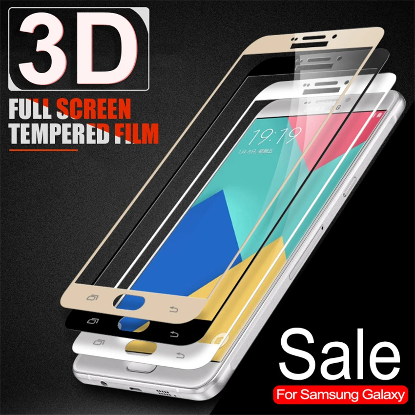 

3D Protective Glass on For Samsung Galaxy A5 A7 A3 2017 2016 Tempered Glass For Samsung A9 A6 A8 Plus 2018 Screen Protector Film