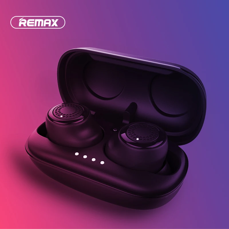 

Remax TWS-2 Wireless Headset Bluetooth Earpieces Earbuds Twins Headphone With Charging Box Earphones Better than For Xiaomi