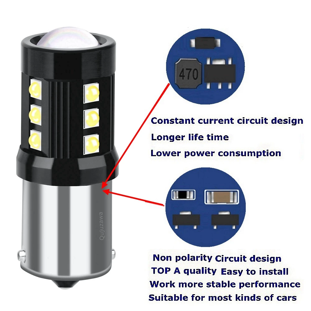 2 шт. Новинка 1156 BA15s 7506 P21W R10W R5W светодиодный автомобильный сигнал поворота, тормозной светильник, задний фонарь, автомобильная задняя лампа заднего хода, дневной ходовой светильник
