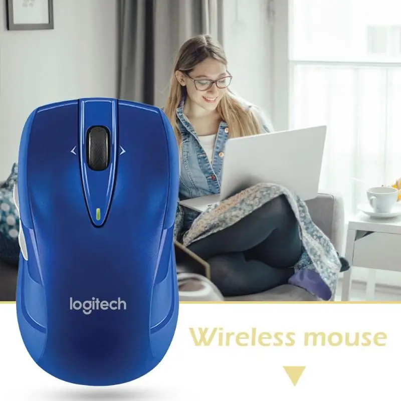 Logitech M545/M546 2 4 ГГц Беспроводной Laser Мышь Эргономичный Оптическая 1000 DPIMice для