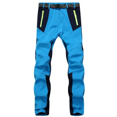 Lake Blue Best Womens Quality Jogger Fleece Lined Trekking Hiking Softshell Pants Sale Factory Stocks - Цвет: Lake Blue
