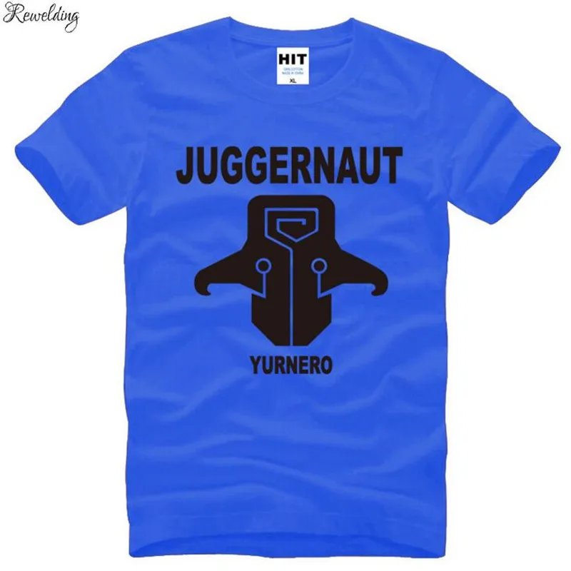  Dota2 Dota Juggernaut Printed T Shirt Men Summer Short Sleeve O-Neck Cotton Men's T Shirt Novelty G