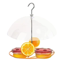 Aliexpress - Squirrel-proof Hummingbirds Mini Feeder with Plastic Bowl to Hold Jelly Easy Clean Metal Hanging Bird Feeder for Garden