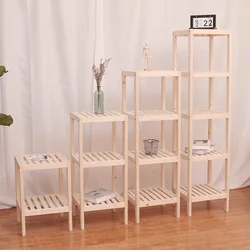 Support de fleurs de Style nordique pour balcon, plancher d'intérieur en bois massif multicouche, succulente étagère pour Pot de fleurs 