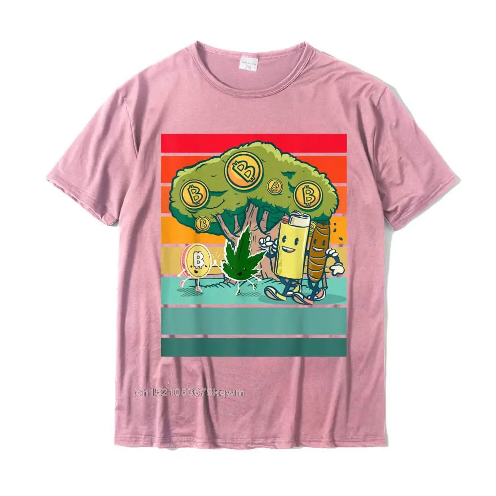 3D Printed 2021 Newest Short Sleeve Customized Top T-shirts Cotton O Neck Mens Tops Shirt Printed On Tee Shirt ostern Day Funny Bitcoin Weed HODL BTC Crypto To The Moon 420 T-Shirt__4048 pink