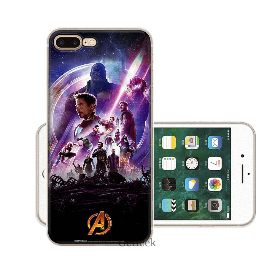 Чехол для мобильного телефона TPU для iPhone 11 Pro XR X XS Max iPhone 7 8 6 6S Plus 5 5S SE чехол Мстители Джокер Дэдпул