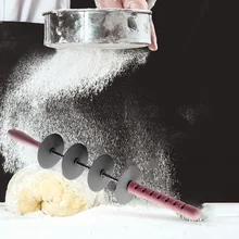 Регулируемый Нержавеющая сталь ролика лезвия Pin нож для Круассанов мульти-Функция Хлеборезка комплект круассан тесто резак Roler