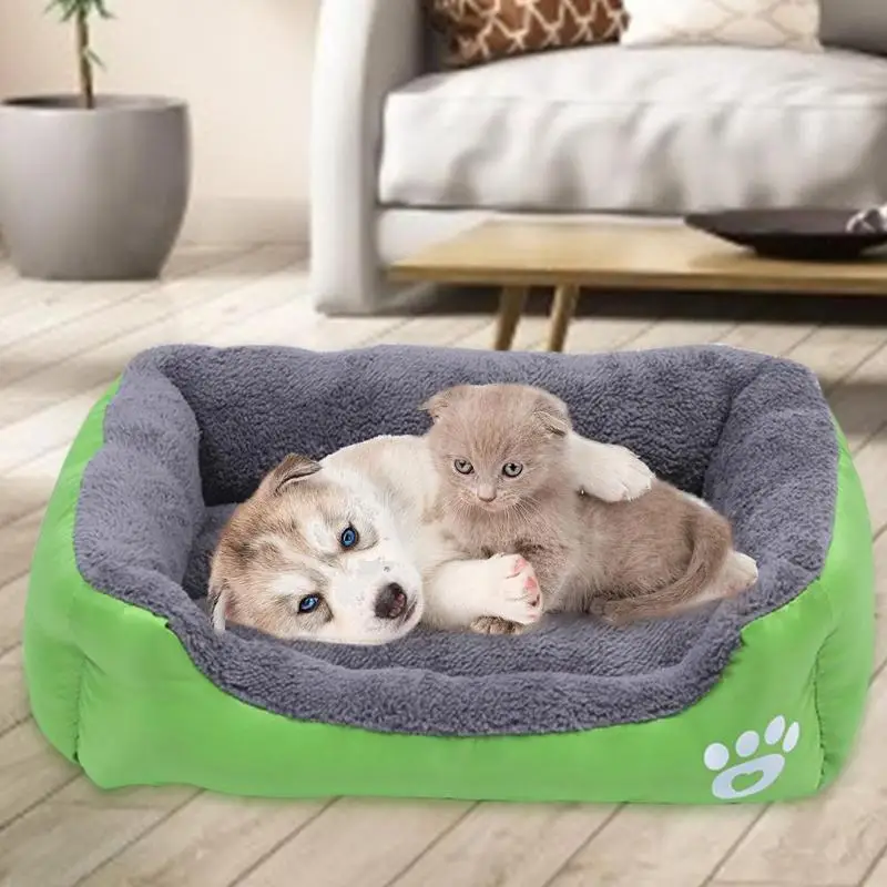 Best Paw Pet Sofa Dog Beds Waterproof Bottom Soft Fleece Warm Cat Bed Dog Kennels House Petshop Pet Supplies cama perro