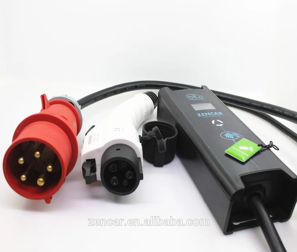 

Adjustable 6A 16A Type 1 EVSE with CEE 5 Pins Plug