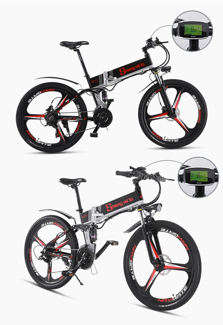 Leichte bicycle elektro mountainbike 48V350W high speed motor Electric rahmen versteckte lithium-batterie elektrische ebike