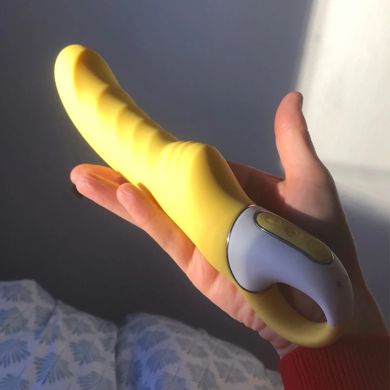 Немецкий вибратор Satisfyer Vibes Yummy Sunshine Силиконовый водонепроницаемый USB зарядка