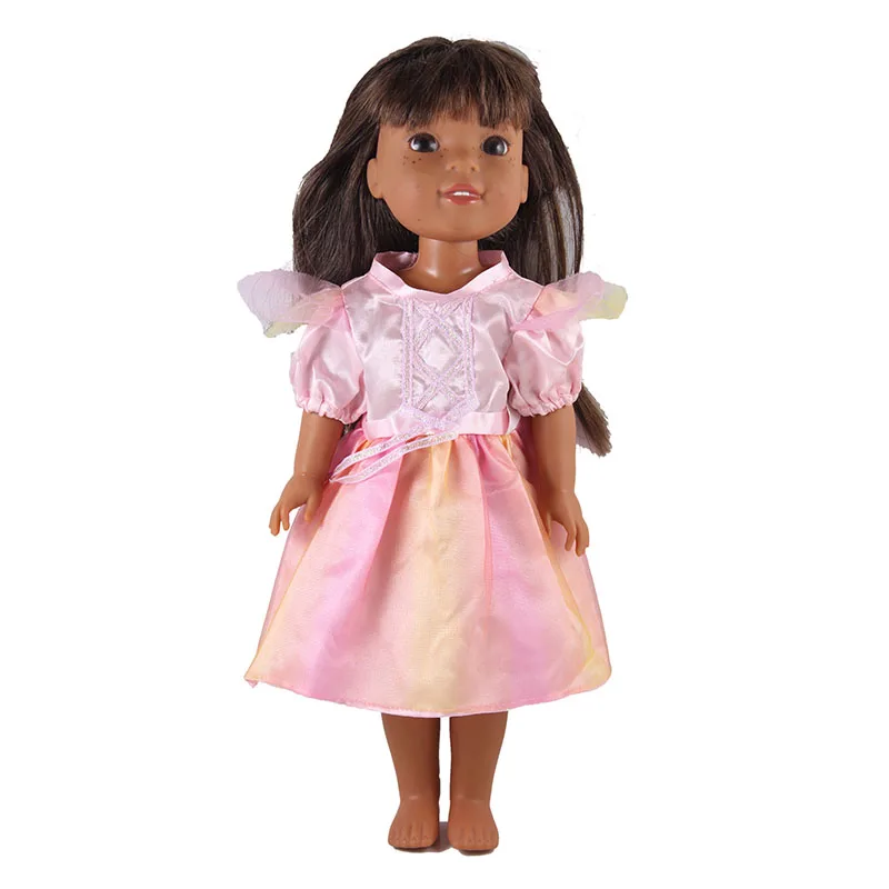 pink dress 14 дюймов США Девочка Кукла одежда подходит 36 см детская кукла 15 различных стилей повседневная одежда детский лучший подарок кукла - Цвет: pink dress