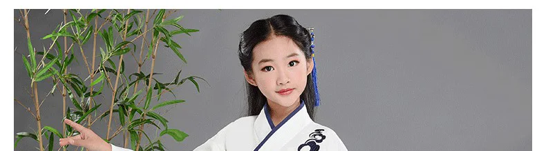 110-180 см детский китайский Hanfu Одежда для девочек сказочный костюм Улучшенный древний костюм студентки Тан мальчиков Hanfu костюм DL4143