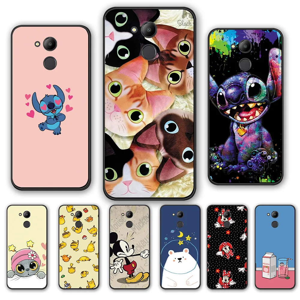 Силиконовые чехлы с милыми рисунками животных Стич Микки для HUAWEI Honor 10i 20i Pro Play V20