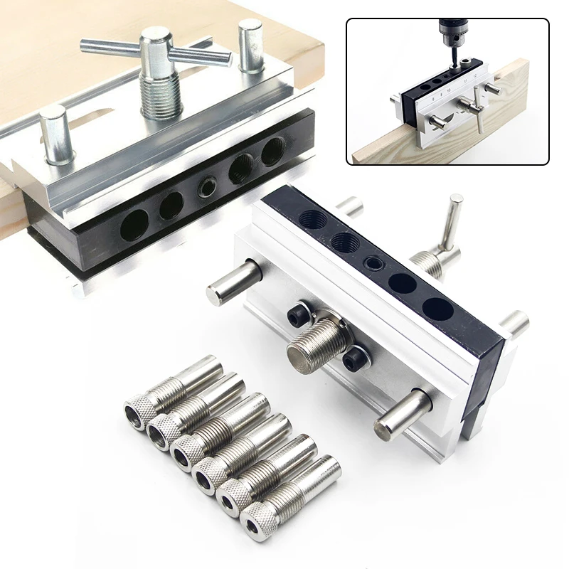 

Tool Doweling Jig Self Centering Set Woodworking Drill Sleeve Hole Positioner Guide Locator