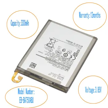 

iSkyamS 10pcs/lot 3300mAh Replacement Battery EB-BA750ABU For SAMSUNG Galaxy A7 2018 version A730x A750 SM-A730x Phone Battery