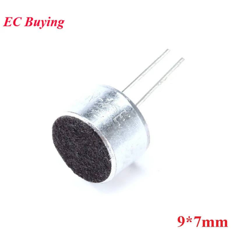 5pcs 9*7mm Capacitive Electret Microphone With Pins Mic Electret