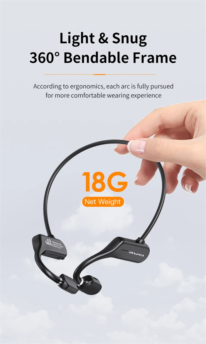 Awei A889BL Air Conduction Sport Wireless Headset description image 7