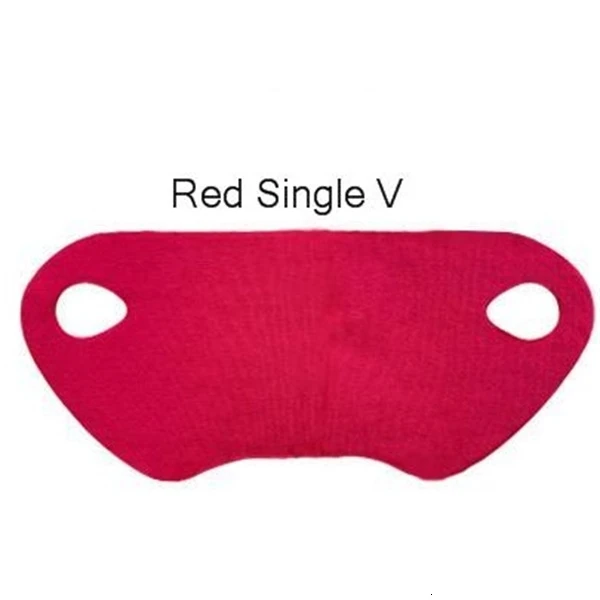 1V-RED-NO BOX V-образная маска для лица, подтягивающая маска для массажа подбородка, лифтинг для лица, маска в форме морщин, r V линия, маска для похудения, инструмент для ухода за кожей, для женщин - Цвет: 1V-RED-NO BOX