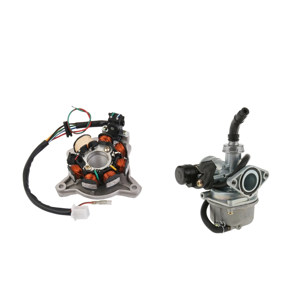 PZ19 Карбюратор CARB+ статор магнето для Honda ATV Pit Dirt Bike дроссель