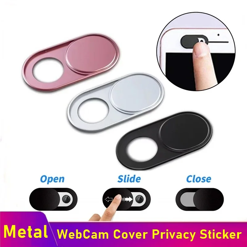 Tongdaytech WebCam Cover Shutter Magnet Slider Metal Ultra Thin Camera Cover For Web Cam Phone PC Laptop Lens Privacy Sticker afbeelding