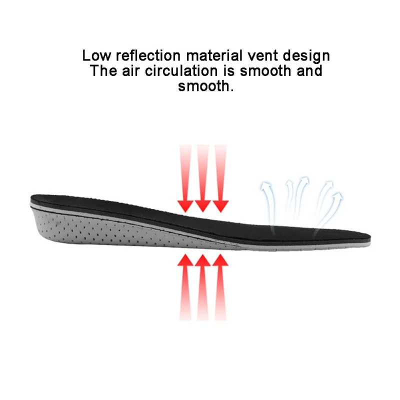 Увеличенная стелька для обуви, невидимая внутренняя стелька, увеличивающая рост, дышащая стелька с эффектом памяти, стелька из пены с эффектом памяти
