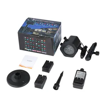 

ICOCO Waterproof LED Landscape Projector Light Lawn Lamp with 12 Slides for Easter Christmas Festival Outdoor Garden Home Decor