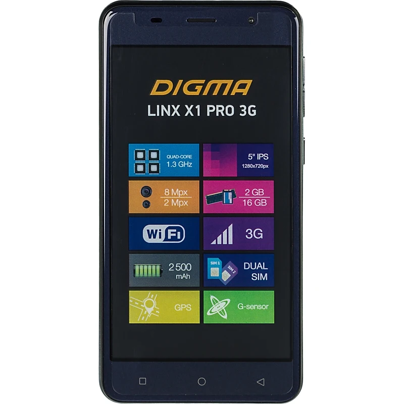 Смартфон DIGMA Linx X1 Pro 3G, темно-синий