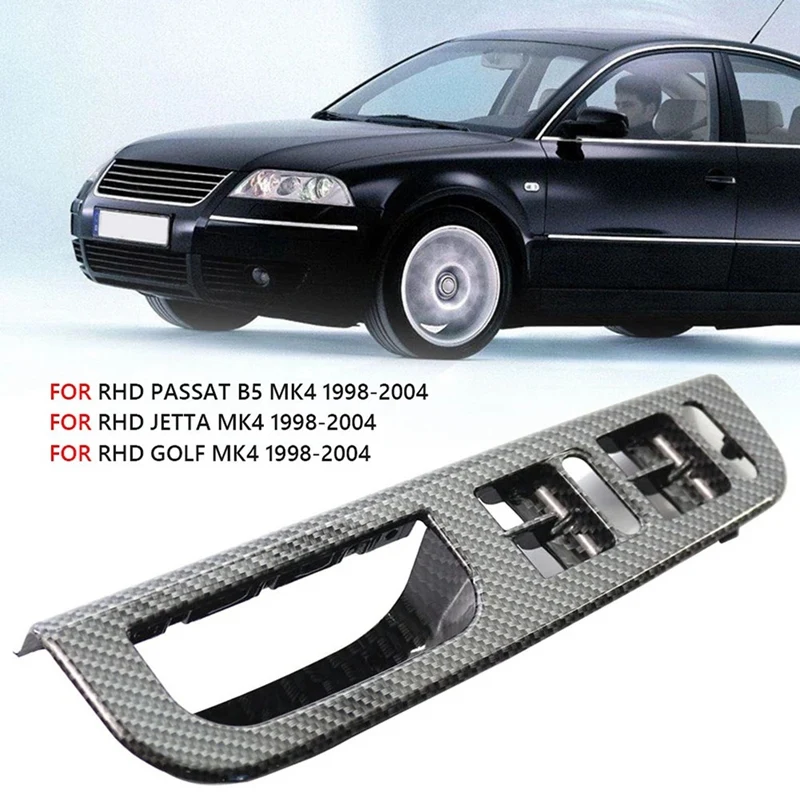 RHD Car Master Window Switch Control Panel Bezel for Golf Passat Jetta