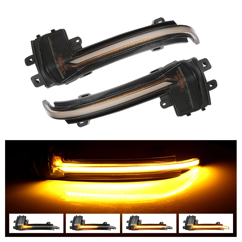 

2 Pieces Dynamic Turn Signal LED Blinker RS4 Sline S5 Sequential Rearview Mirror Light for Audi A4 A5 B8.5 RS5 RS3 A3 8P