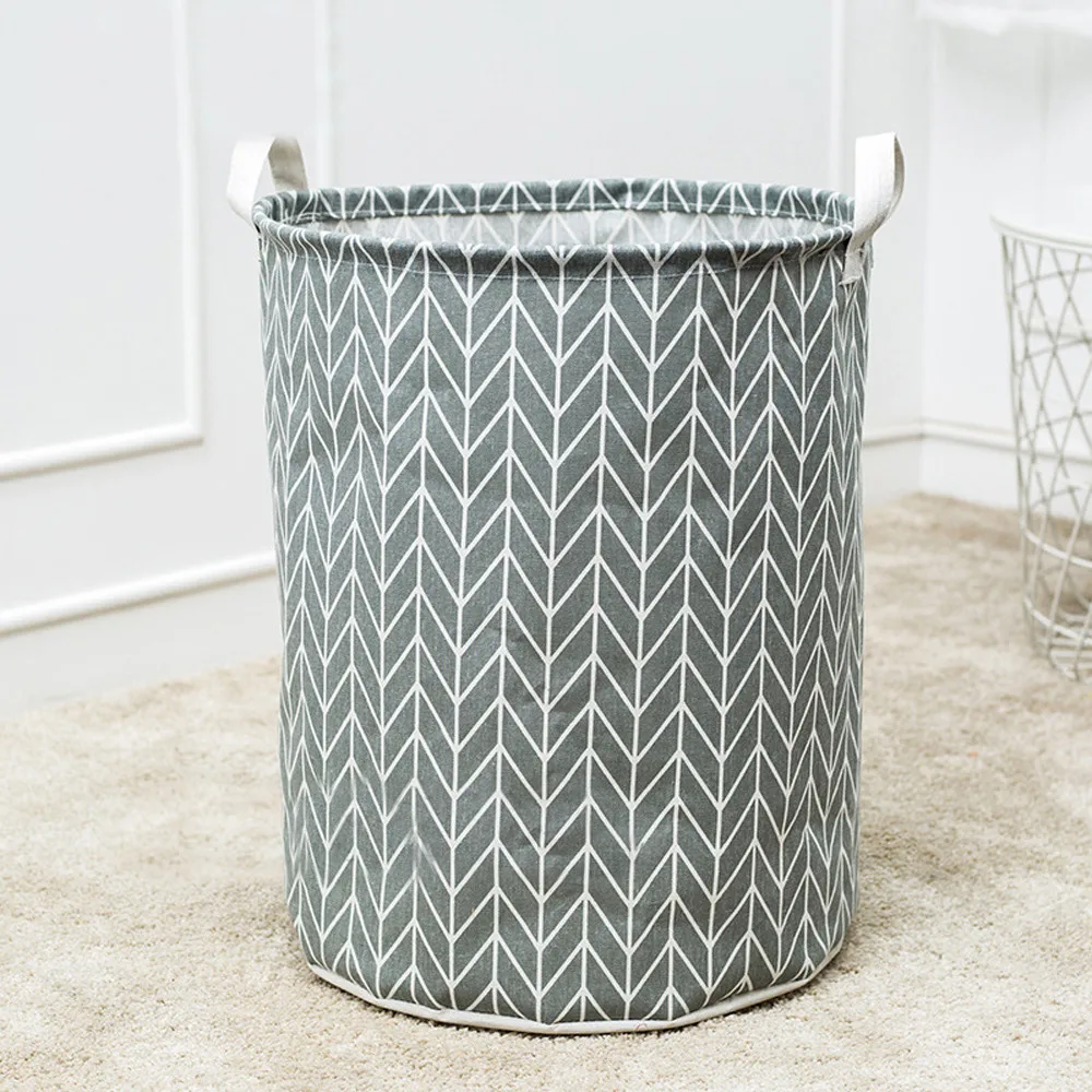Waterproof Canvas Laundry Clothes Basket Storage Basket Folding Storage Box household convenient storage accessories корзины