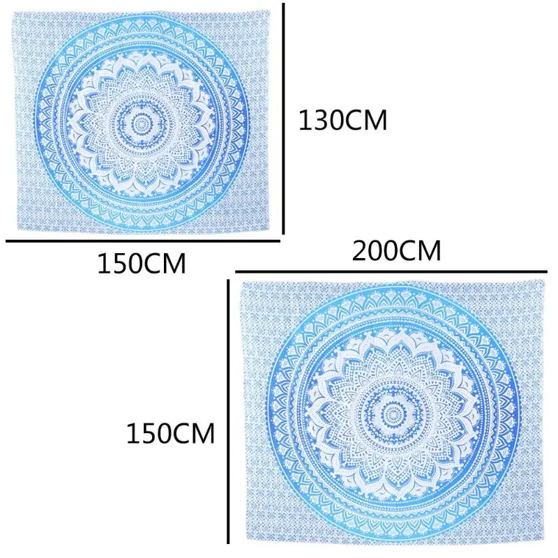 Retro Boho Wall Tapestry Beach Travel Towel Blanket Yoga Mat Home Carpet