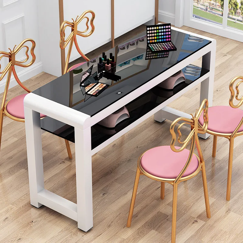 

Manicure Table Minimalist Modern Double Table And Chair Set Online Celebrity Manicure Table Special Offer Economical Single Pers