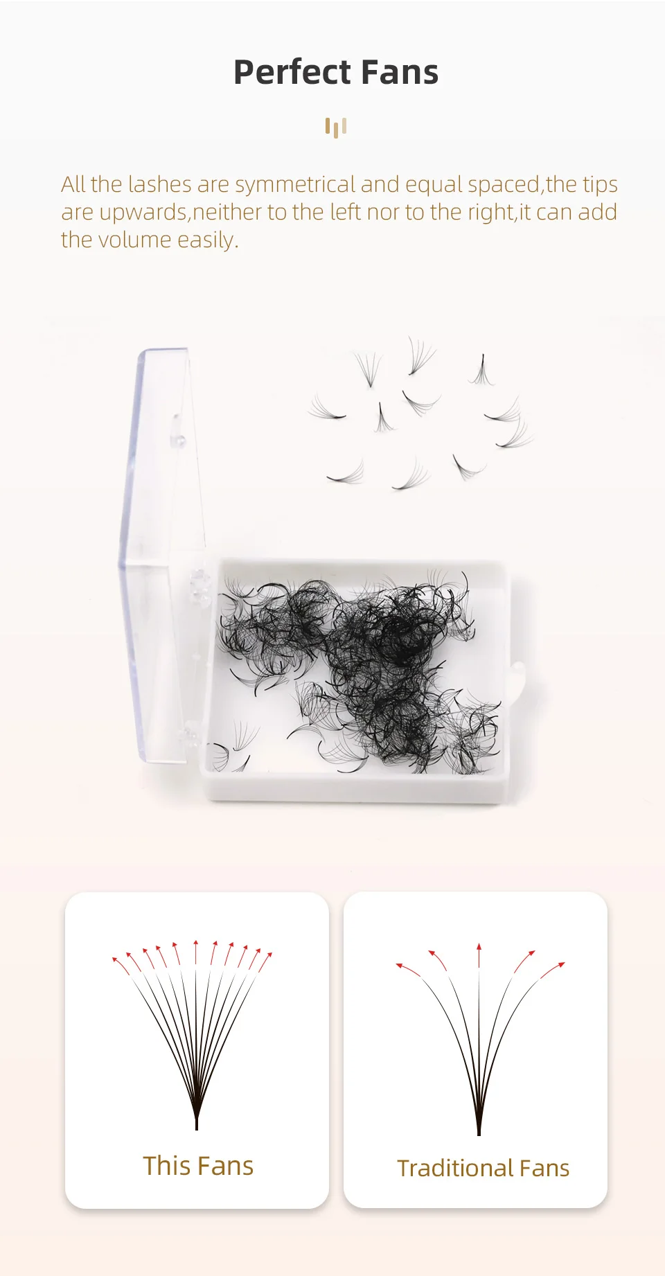 100/300/500 Loose Fans Thin Pointy Base Premade Fans Lash Russian Volume Sharp Narrow Stem Cluster Eyelash Extensions Faux Mink 100/300/500 Loose Fans Thin Pointy Base Premade Fans Lash Russian Volume Sharp Narrow Stem Cluster Eyelash Extensions Faux Mink