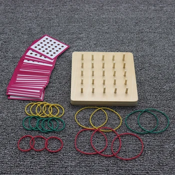

Graphical Intelligence Space Figure Rubber Bands Nail Math Kids Toy Early Education Funny Learning Geometry Board Set With Card