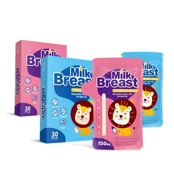 

30pcs 150ml Milk Freezer Bags Mother Milk Food Storage Breast Milk Storage Bag 23GD