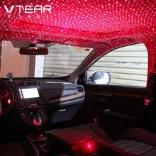 Vtear Универсальный Автомобильный светильник, украшение интерьера, крыша, звезда, ночной светодиодный светильник, s, звездное небо, автостайлинг, автоаксессуары, запчасти