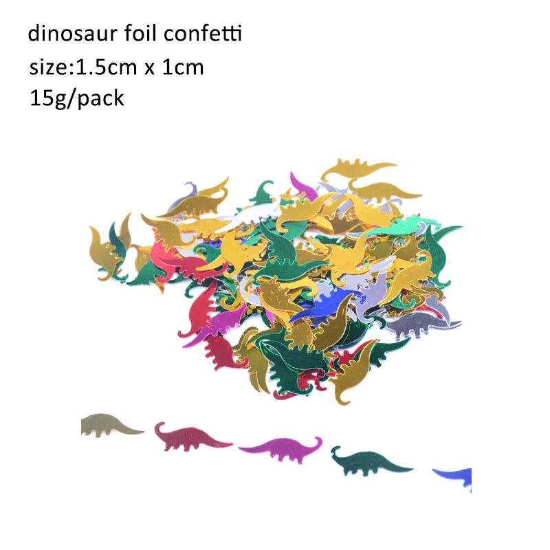 Блестящий серебряный мотив динозавра счастливый плакат "с днем рождения" динозавр вечерние Юрский плакат "с днем рождения" достаринный скелет динозавра - Цвет: confetti