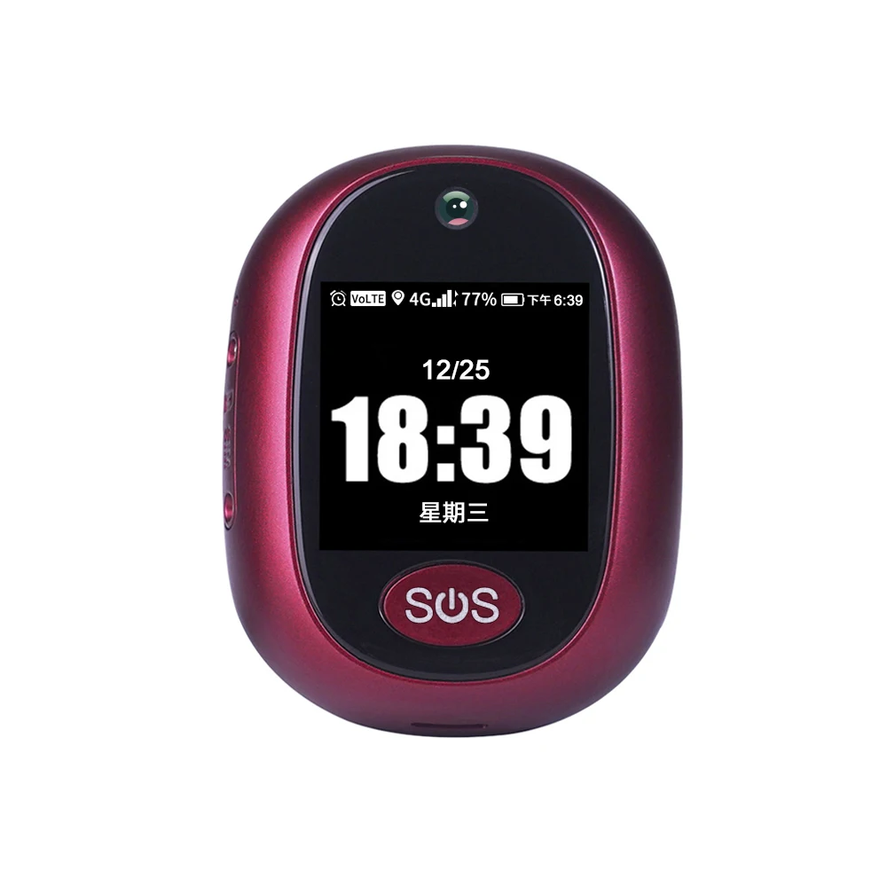 

latest 4G SOS GPS pendent tracker for kids elderly or patient in need necklace Free APP RYDV45