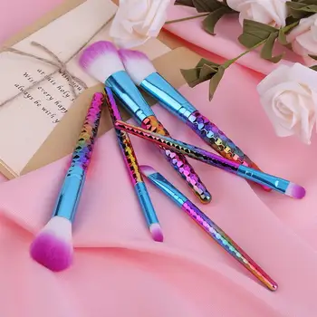 

6pcs/set Colorful Personal Use Makeup Brushes Professional Eye Shadow Foundation Eyebrow Lip Brush Makeup Brushes Tool