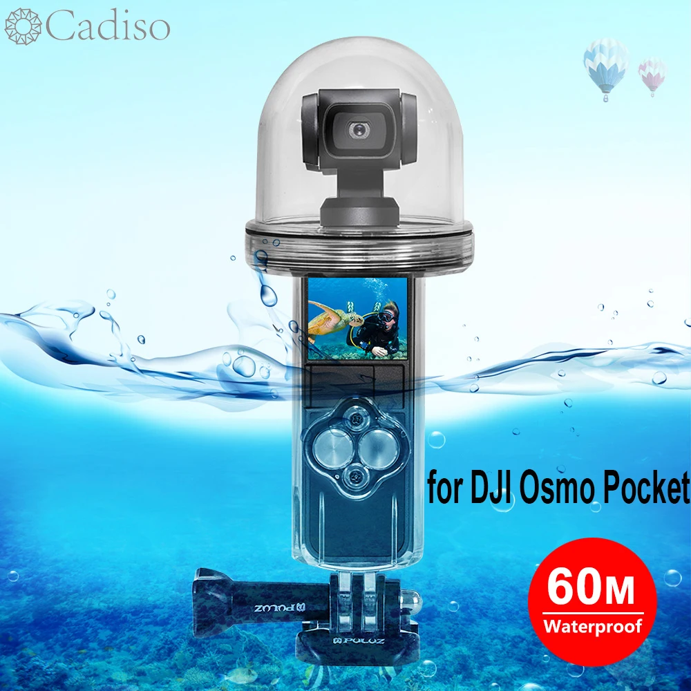 

Cadiso 60M Photo Under Water Diving Housing Underwater Waterproof Case Cover for DJI Osmo Pocket Camera Phone Gimbal Accessories