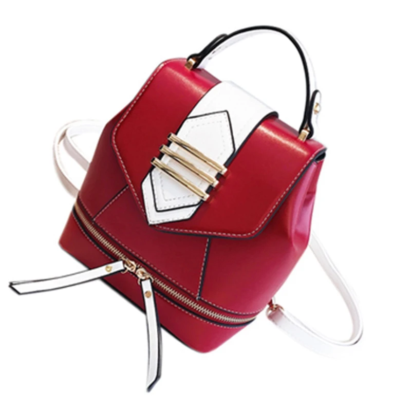 

ABDB-Summer New Retro Student Bag Female Wild Hit Color Large Capacity Backpack Lady Small Backpack