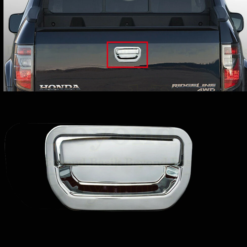 Chrome Tailgate Handle Cover Fit for Honda Ridgeline 2006 2007 2008
