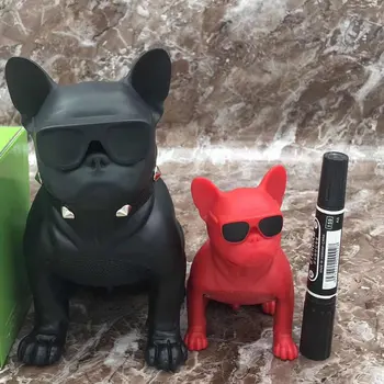 

Portable Wireless Bluetooth 4.2 Speaker 10w Powerful Bass Stereo Support U Disk/TF Card Bulldog Design For Smart Devices