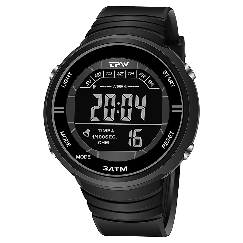 Shock Resistant Digital Watches Outdoor Sport  3ATM Waterproof Alarm Clock Canlender Black Light Tough Structure 1