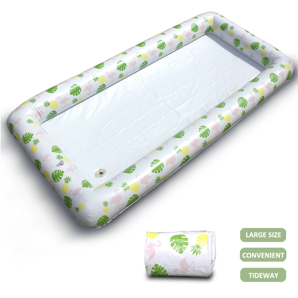  A - Inflatable Serving Bar Salad Buffet Ice Cooler Picnic Drink Table Party Camping 134*64cm