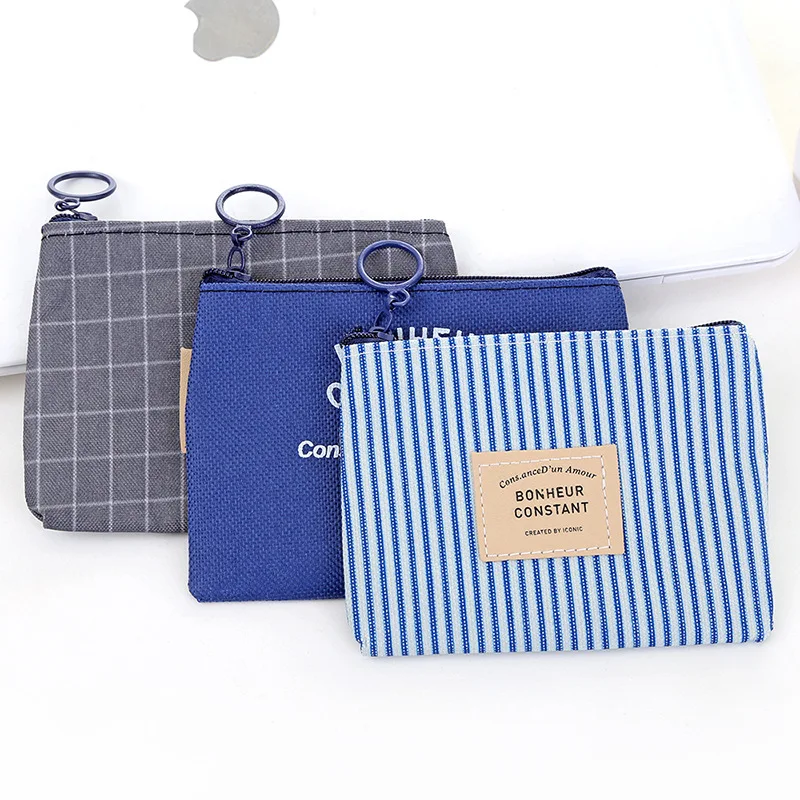 

Bpxkzskn 1PC Unisex Canvas Purse Card Key Mini Purse Pouch Canvas Bag Small Zipper Coin Purse Card Holder Small Bag Mini Wallet